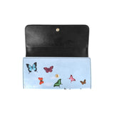 ♥PERSONALIZED Skull with Butterflies Wallet