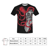 Red Octopus Diver Helmet T-Shirts