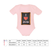 ♥Cutie I love Jesus Baby Girl Onesie♥