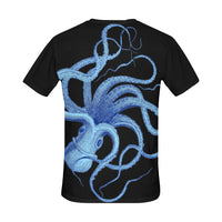 Blue Octopus Swimming T-Shirts