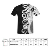 White Octopus Peaking T-Shirts