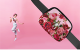 Personalized Roses Cross your Heart Belt Bag