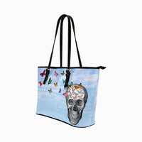 ♥ PERSONALIZED Skull with Butterflies Purse