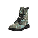 Alice in Wonderland Camouflage Combat Boots Women's Shoes