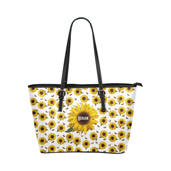 Personalized Yellow Sunflower Purse