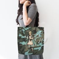 Alice in Wonderland Camouflage Tote Bag