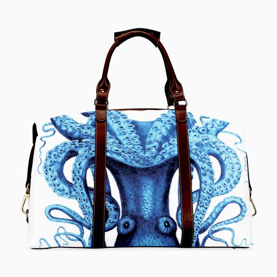 Ocean Blue Octopus Luggage