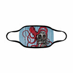 Red Octopus Diver Face Mask