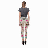 Horses Roses and Bibles Verse on Chalkboard Leggings