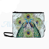 Peacocks Feather Collage Crossbody Bags