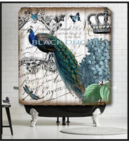 Royal Crown Peacock Shower Curtain