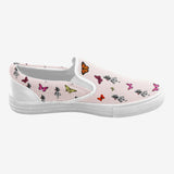 Alice in Wonderland Butterflies Slip On Canvas Women's Shoes