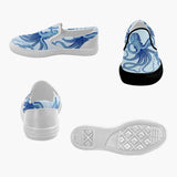 Blue Octopus Slip on Canvas Women's Shoes