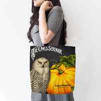 Fall Owl and Pumpkin Tote Bag