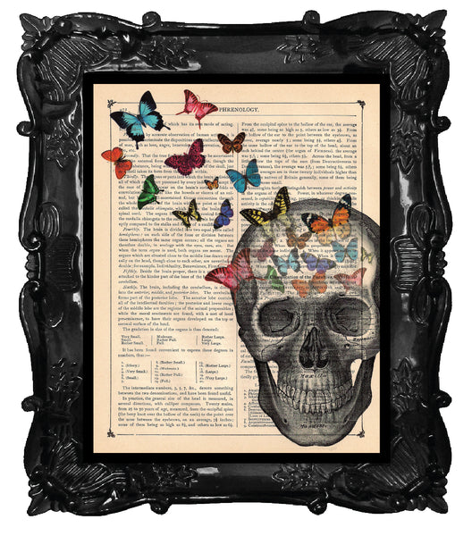 Free Your Mind Antique Book Page Art Print